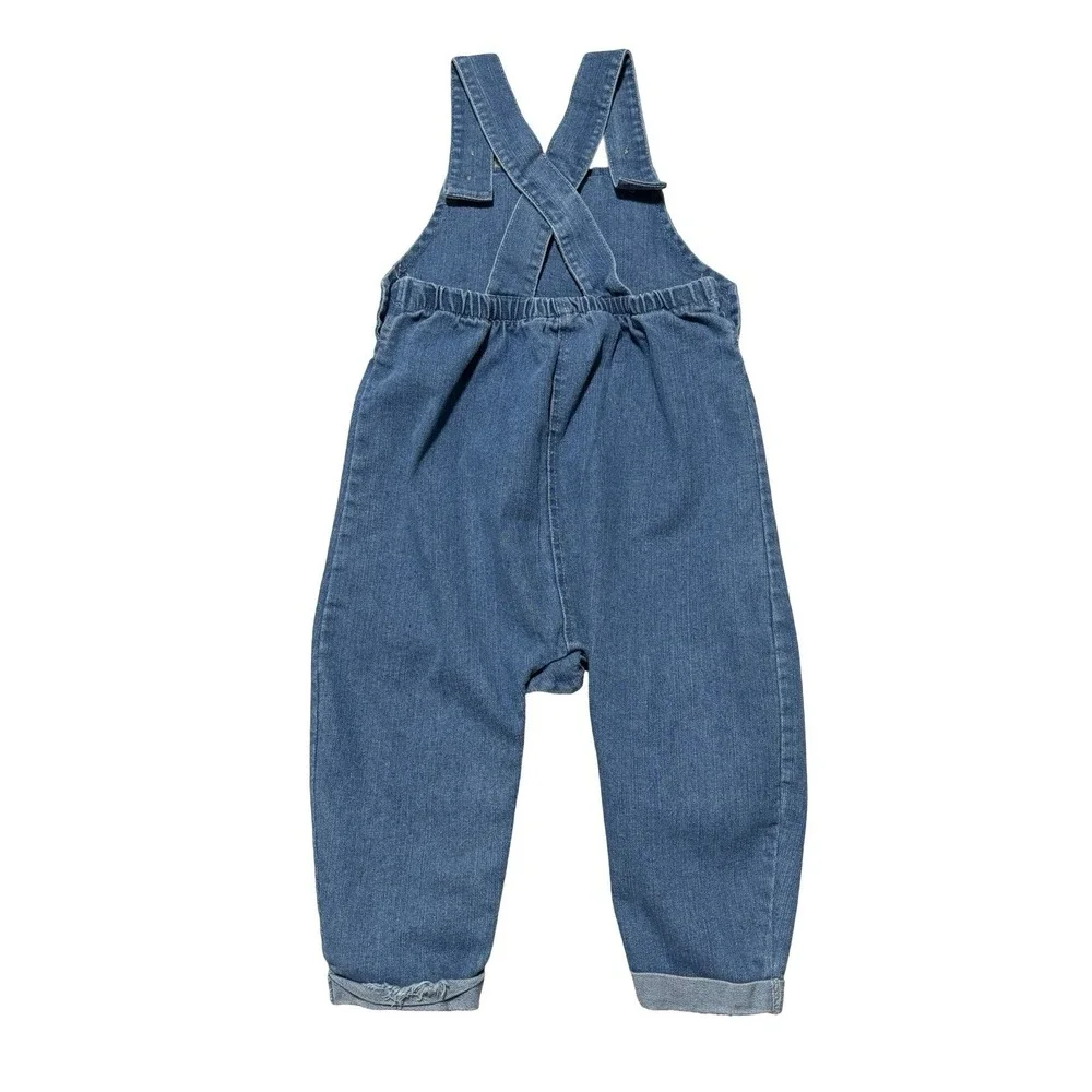 Disney Baby Mickey Mouse Denim Overalls Size 24M